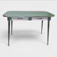Ensemble Table à tiroirs & 2 Chaises Formica – Circa1950
