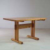 Table of solid pine arcs with extension, France 1970