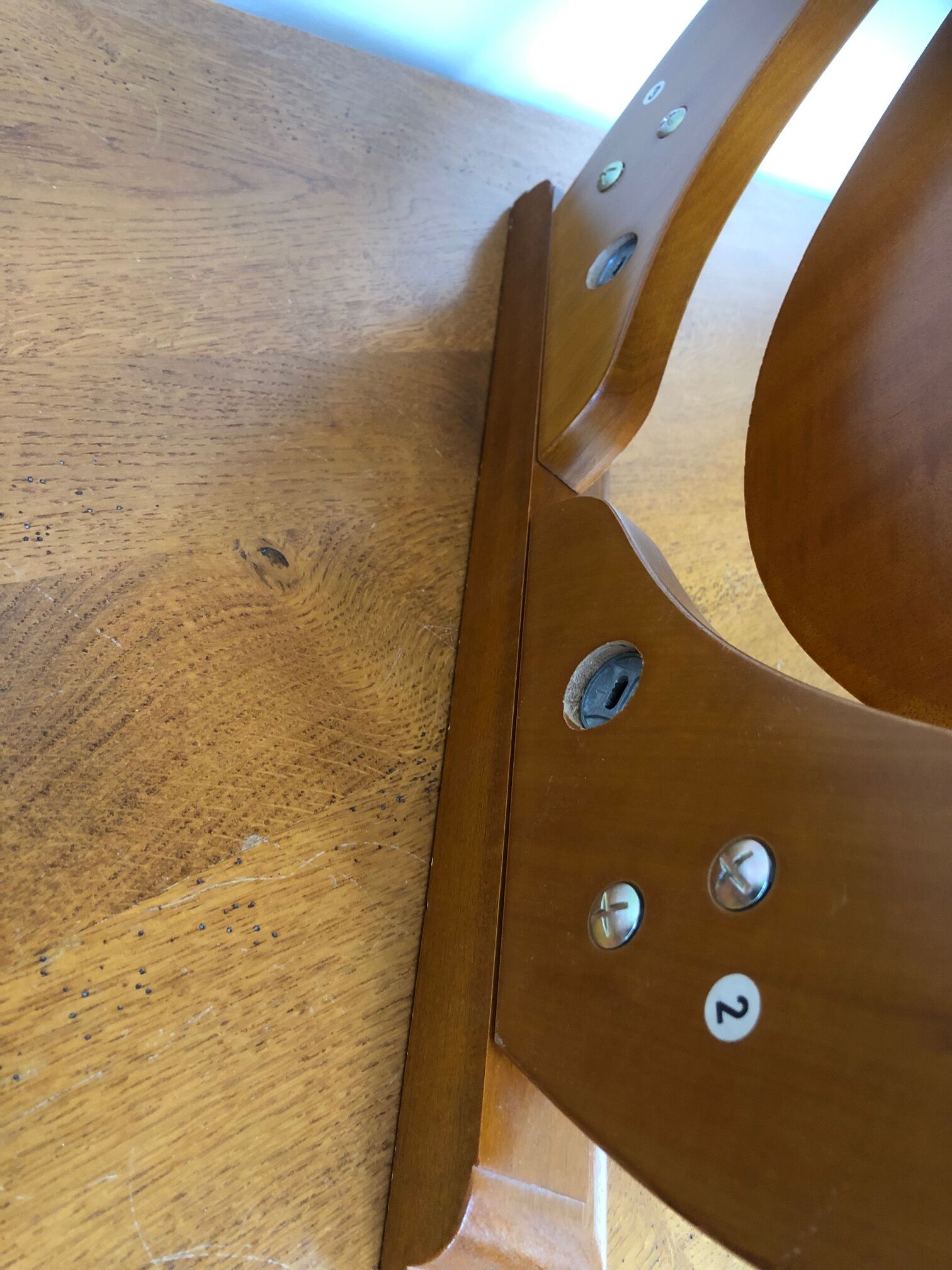 Wooden psyche mirror, 92x59 cm