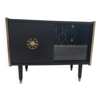 60s bar furniture revamped black and gold