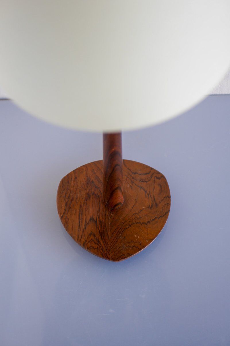 Modern teak table lamp from Eskilstuna Armatur