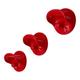 Set of Red Coat Hooks by Olaf Von Bohr for Kartell 1970s