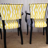 Pair of bridge armchairs