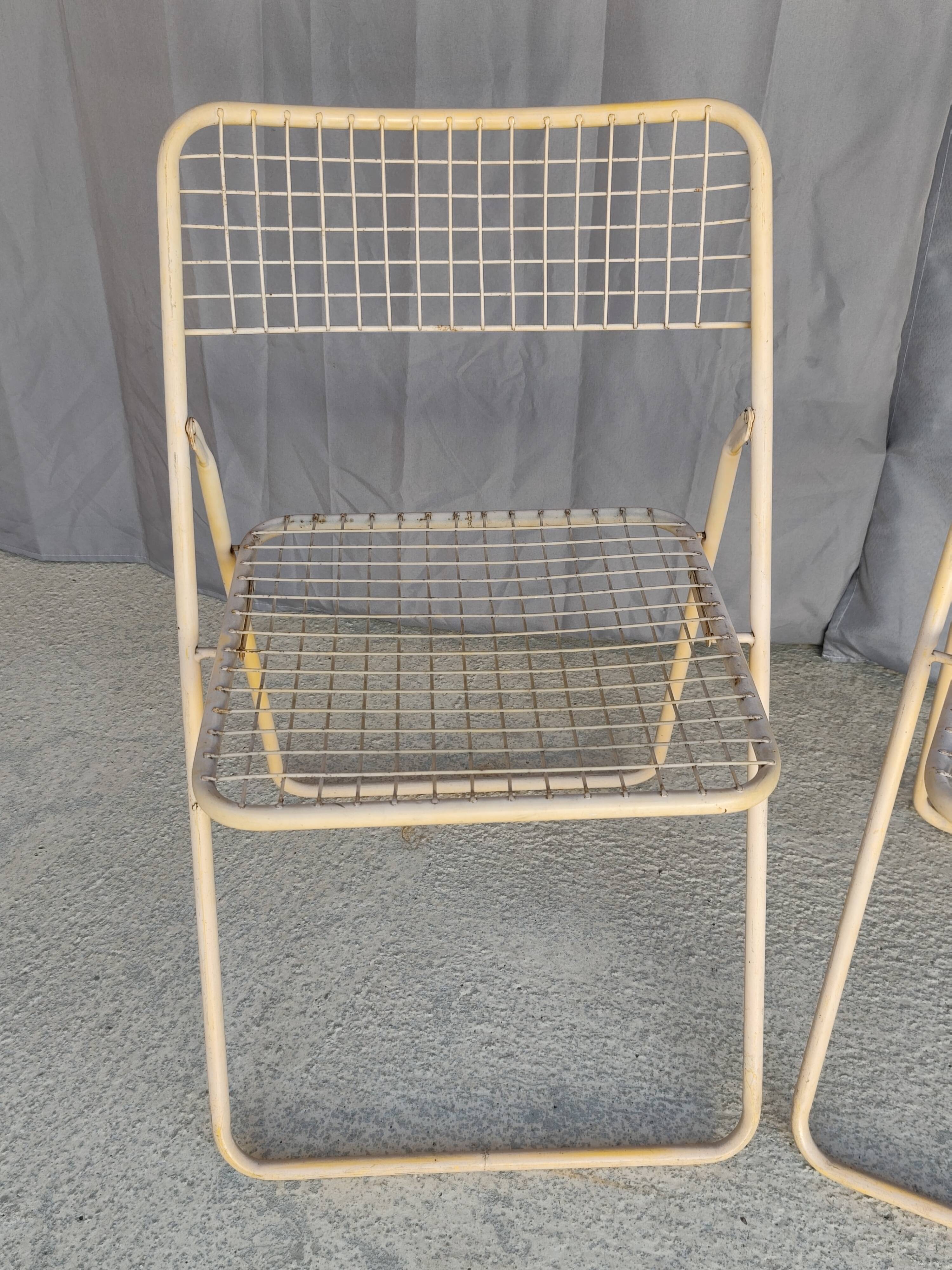 Pair of vintage folding chairs by Niels Gammelgaard