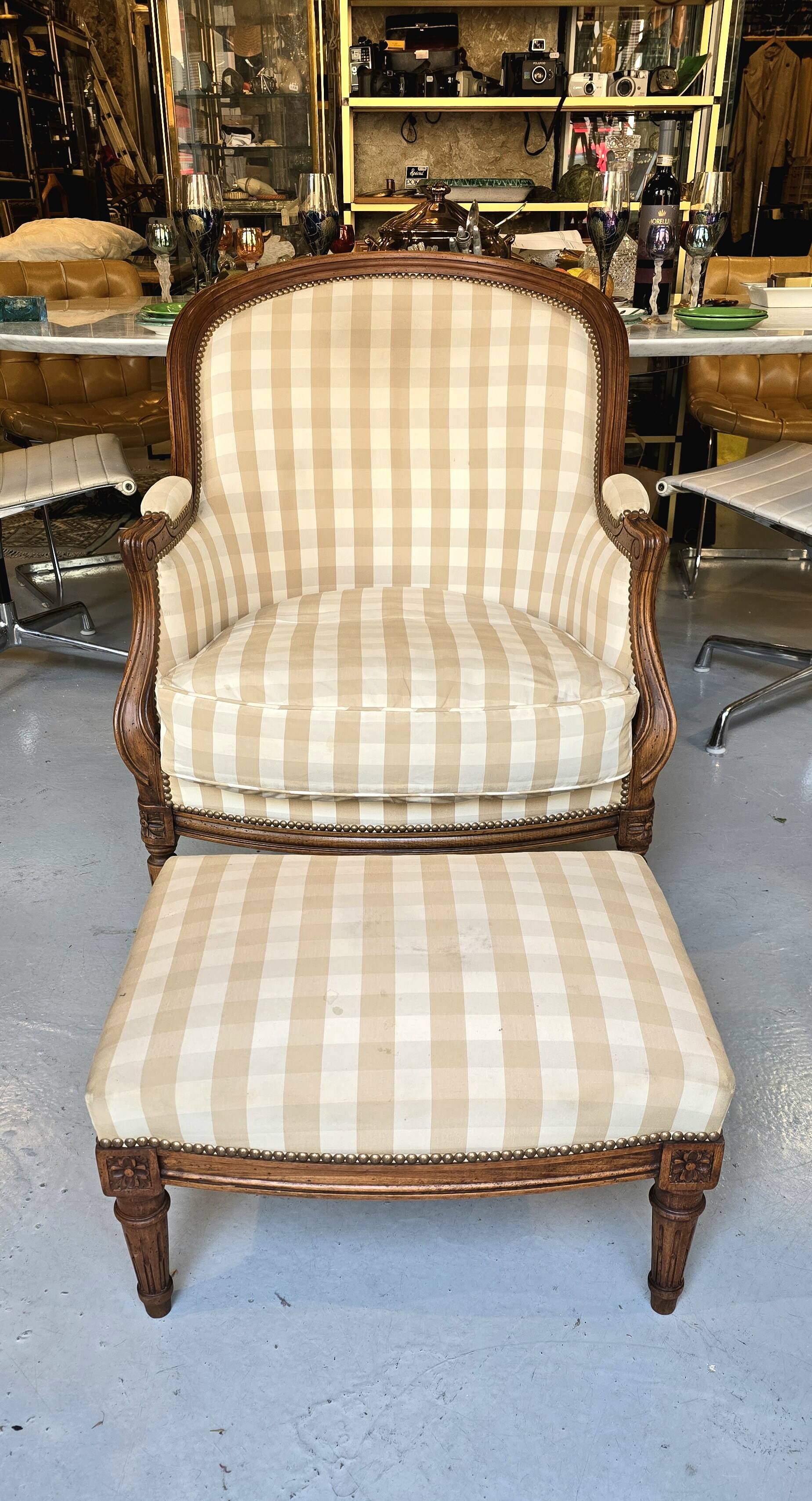 Louis XV shepherdess armchair