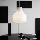 Vintage white opaline glass pendant – 1960s