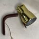 Teak brass wall sconce by hans agne jakobsson, sweden 1960s model v488