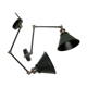 Pair of industrial wall light