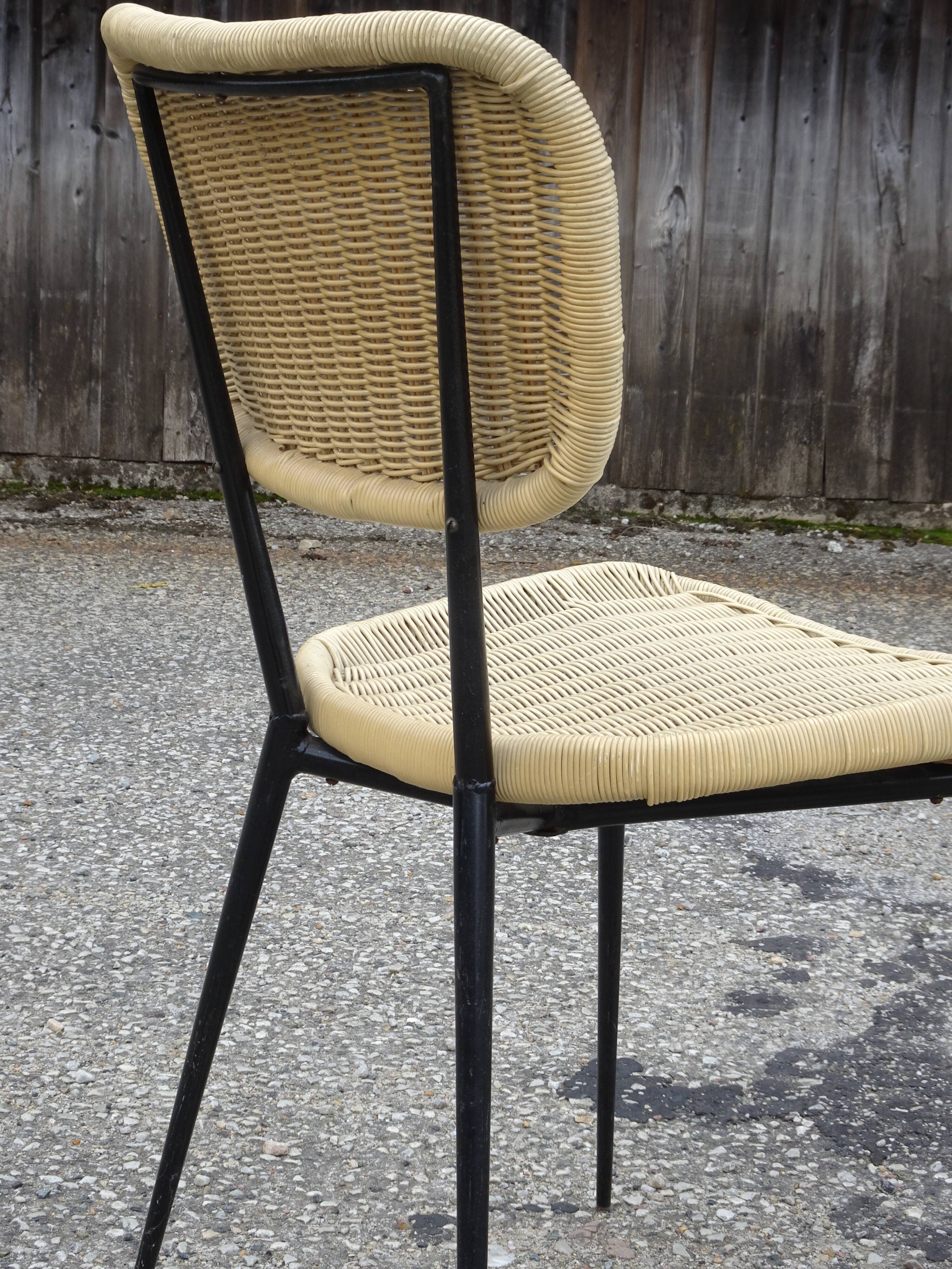 Chair model France, creation and edition Rougier around 1956.