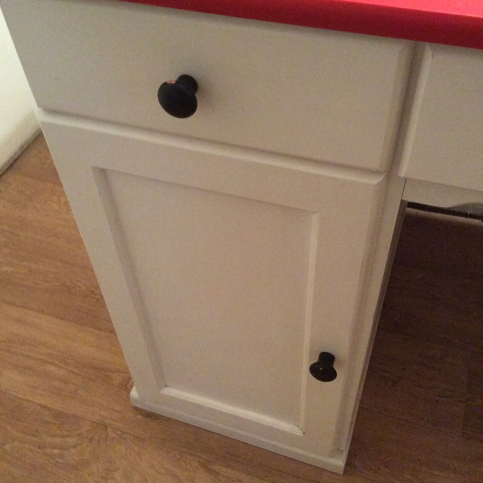 Coffered desk of the 70s in solid wood