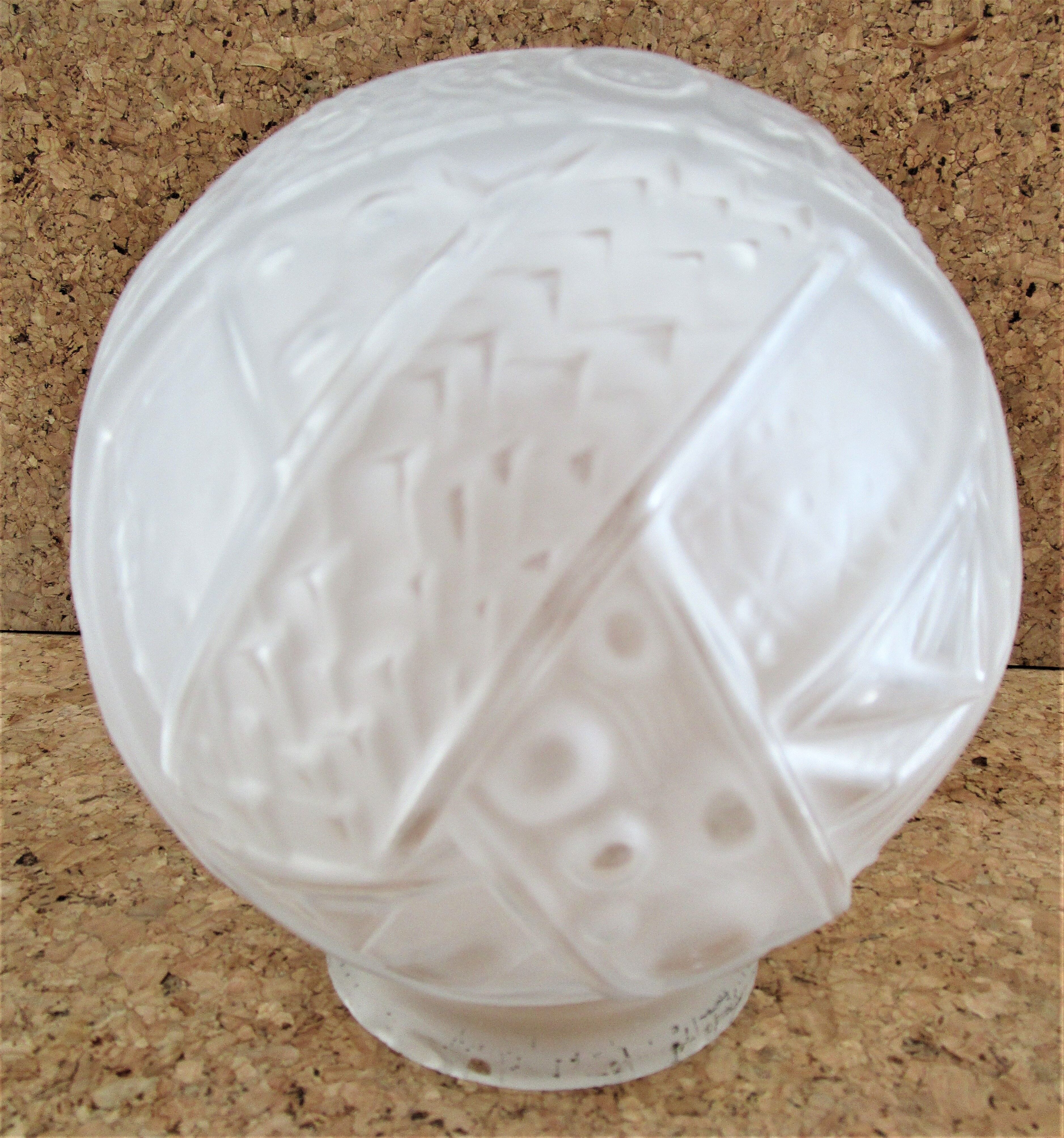 Globe glass ball Muller Brothers Art Deco 30s