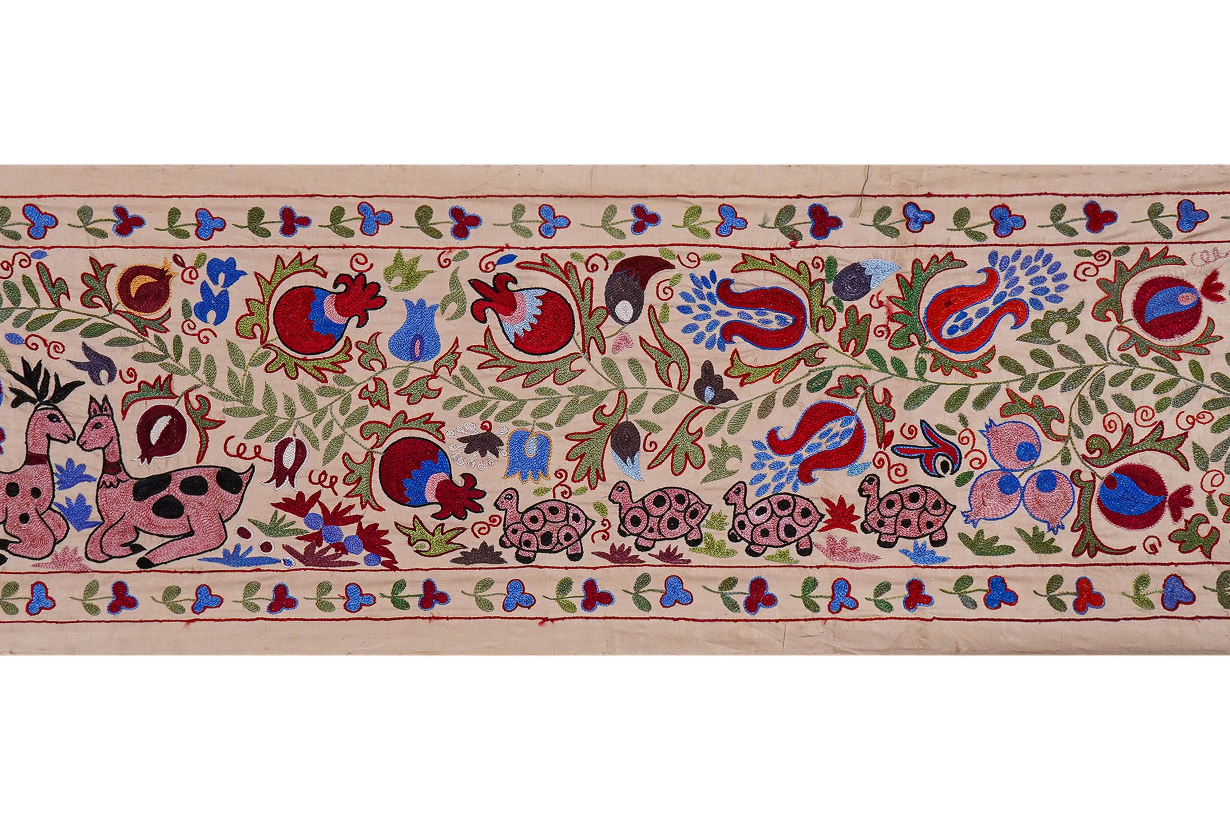 Hand-knotted rug, vintage Turkish rug 51x190 cm