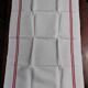 Old tea towels series of three monogram red J J hemp 57 X 90 cm