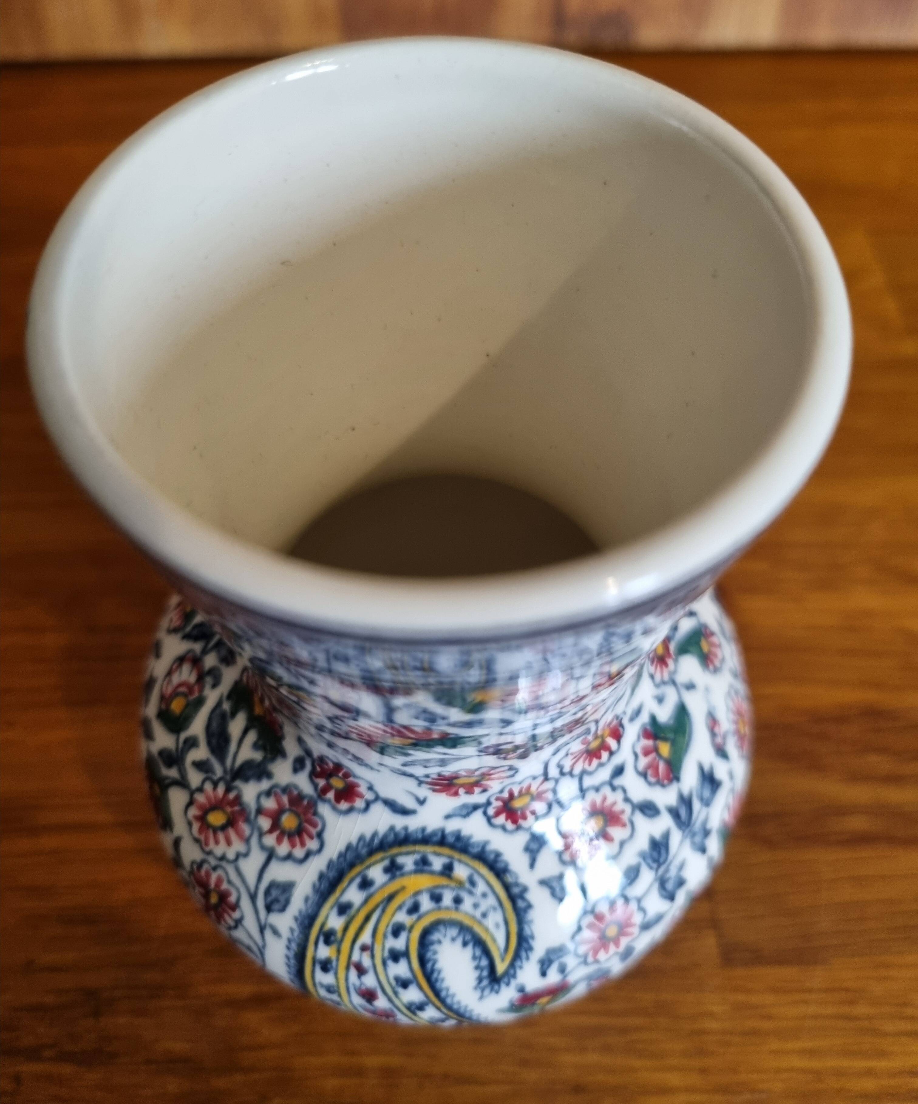 Small vase Gien Cachemire 1938-1960