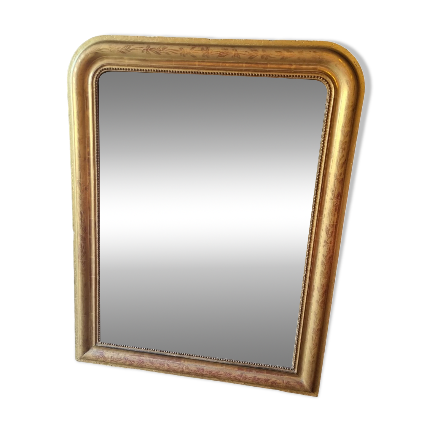 Golden trumeau mirror 130x100
