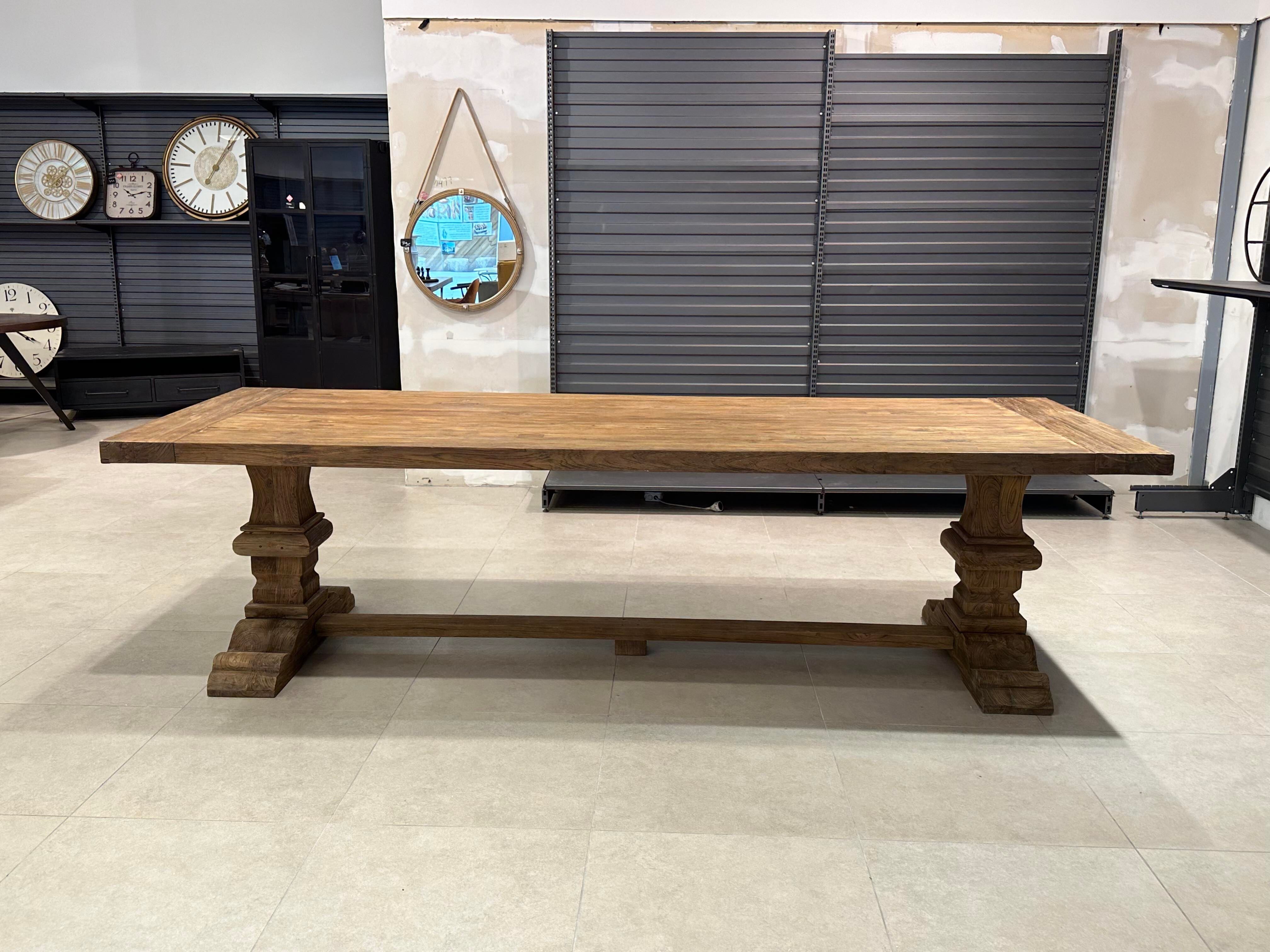 Solid chene table 300 x 100 cm