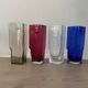 4 vintage coloured long drink glasses in Murano glass by Nason Moretti,