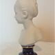 Bust of a young girl in biscuit porcelain Limoges Ternet