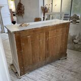 XL display case with white patina