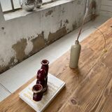 Vintage Vallauris red ceramic candlestick