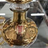 Alcohol service carafe liquor glasses Verrerie de Monaco