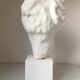 Greek Ap Hygie head. Scopas Hellenistic Greek art in plaster-bleached terracotta