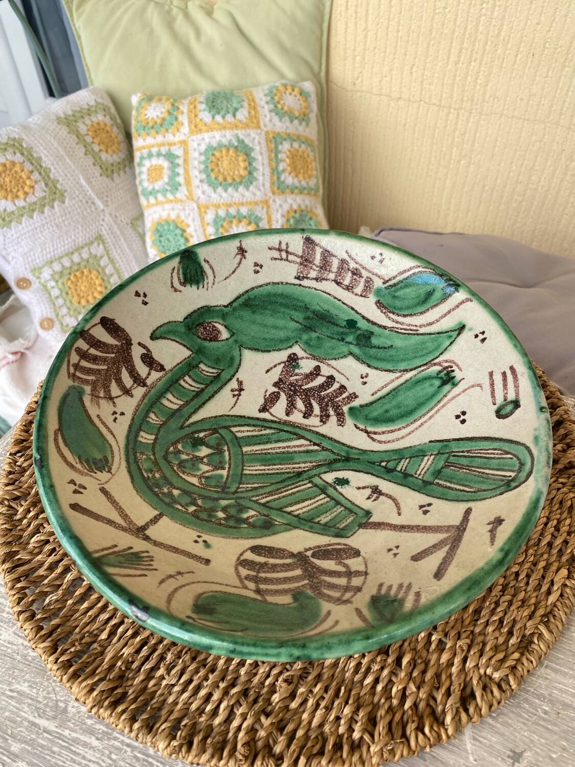 Large dish signed Domingo Punter