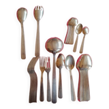 Silver-plated metal cutlery set