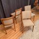 Set of four Cane Back chairs designed by Jens Risom, JO Carlssons, Sweden, 1950s