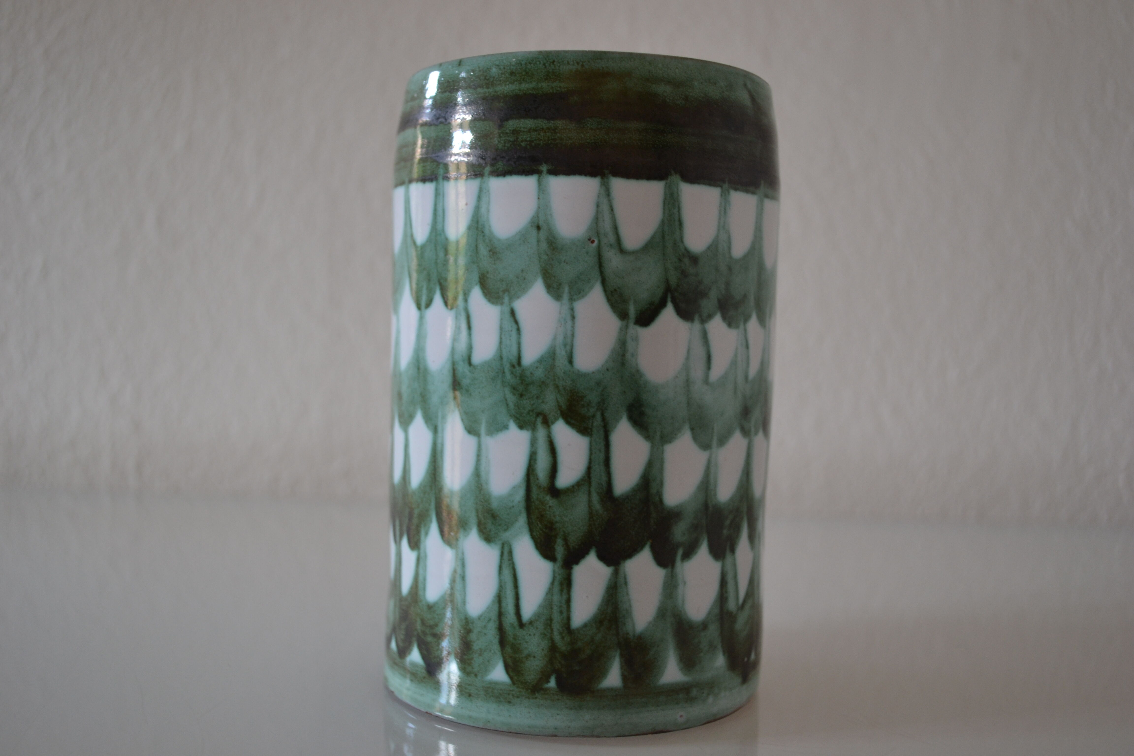 Vintage ceramic beer mug hallstatt austria
