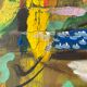Tableau peinture composition abstraite moderne XXe