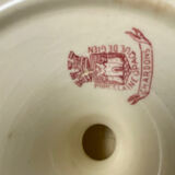 Opaque porcelain compote from Gien thistles
