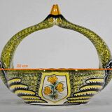 Earthenware basket, Manufacture Henriot Quimper – Mid-twentieth century