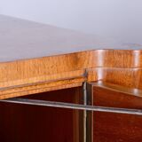 Restored ArtDeco Walnut Maple Wardrobe, J. Halabala, UP Zavody, Czechia, 1930s