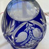 Crystal vase, Bohemian, cut.