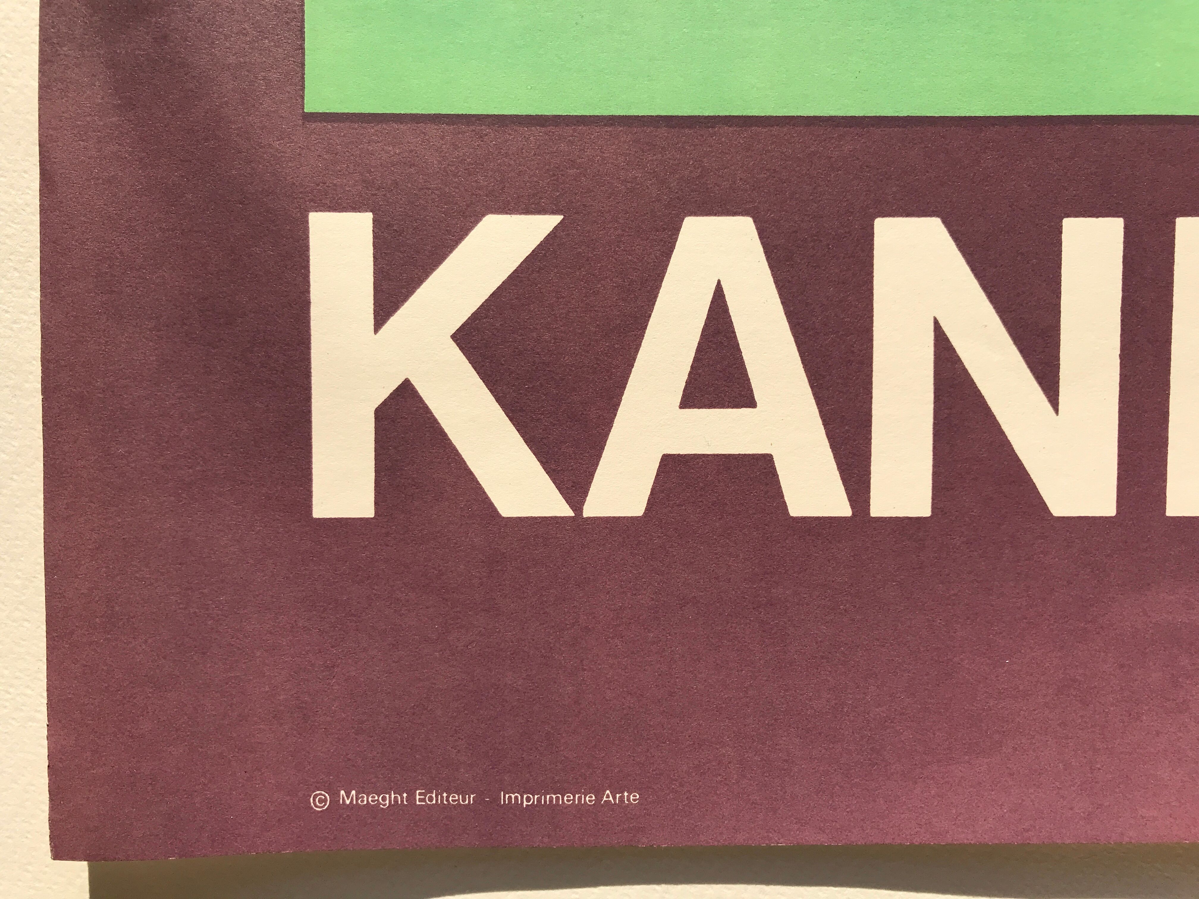 Original exhibition poster KANDINSKY, Galerie Maeght / Bauhaus de Dessau, 1965