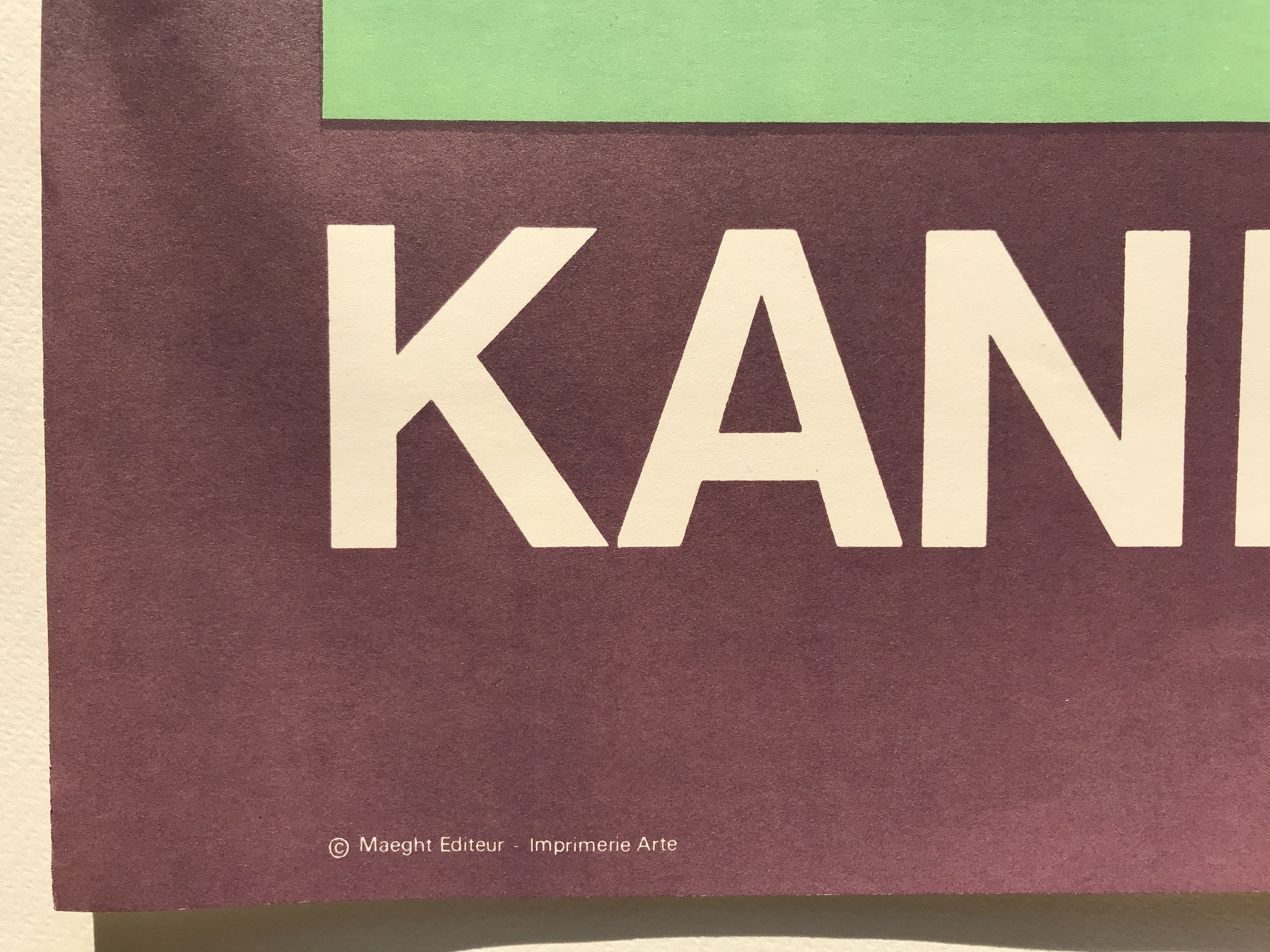 Original exhibition poster KANDINSKY, Galerie Maeght / Bauhaus de Dessau, 1965