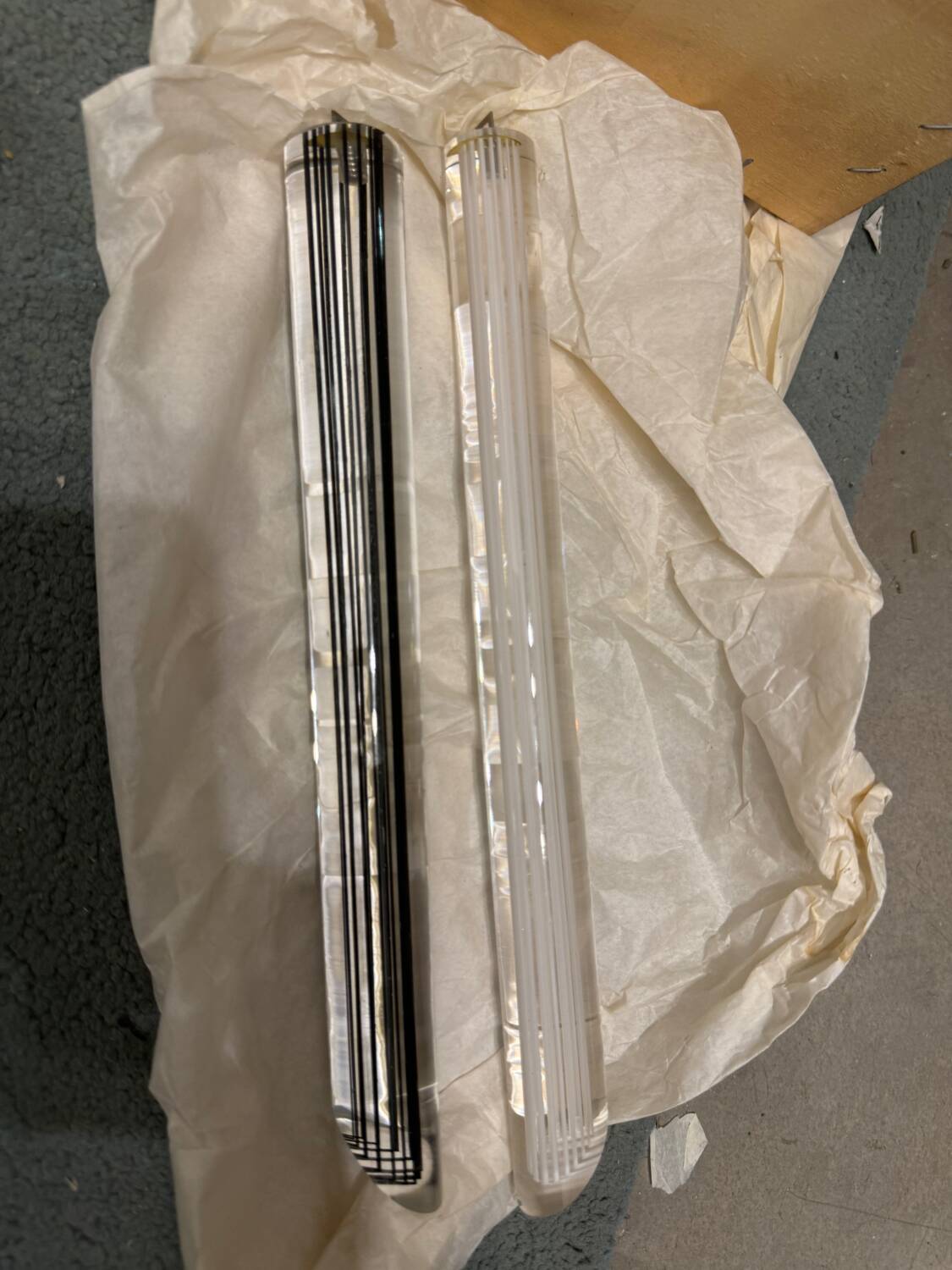 Lot de 2 appliques à prismes en verre de Murano