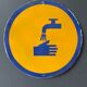 WASH YOUR HANDS Vintage European Industrial Enamel Signs Decoration