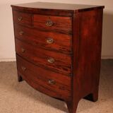 Bombé commode in mahogany from the early 19th century.