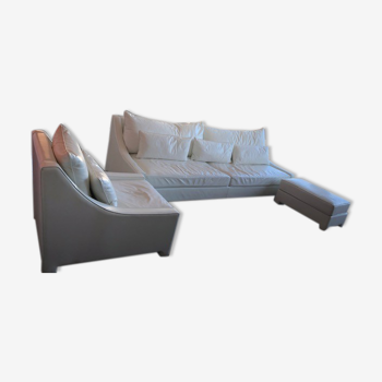 Henri Becq leather lounge set