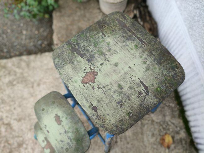 Stepladder three steps vintage