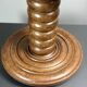 Chunky low wood turned side table in the style of Charles Dudouyt, 1950s