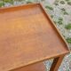 Pair of vintage 50s oak side tables