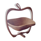 Corbeille à fruit ou dessous plat bambou forme pomme