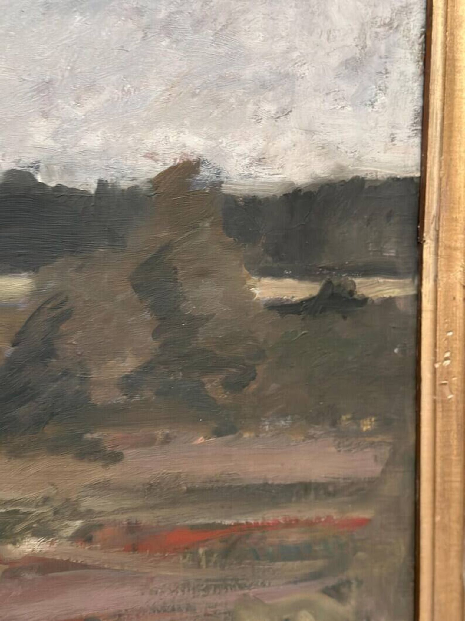 Huile sur toile originale suédoise – "Paysage" par Tornqvist – Signée – Datée 1932 – Encadrée