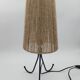 Vintage tripod lamp with rope shade