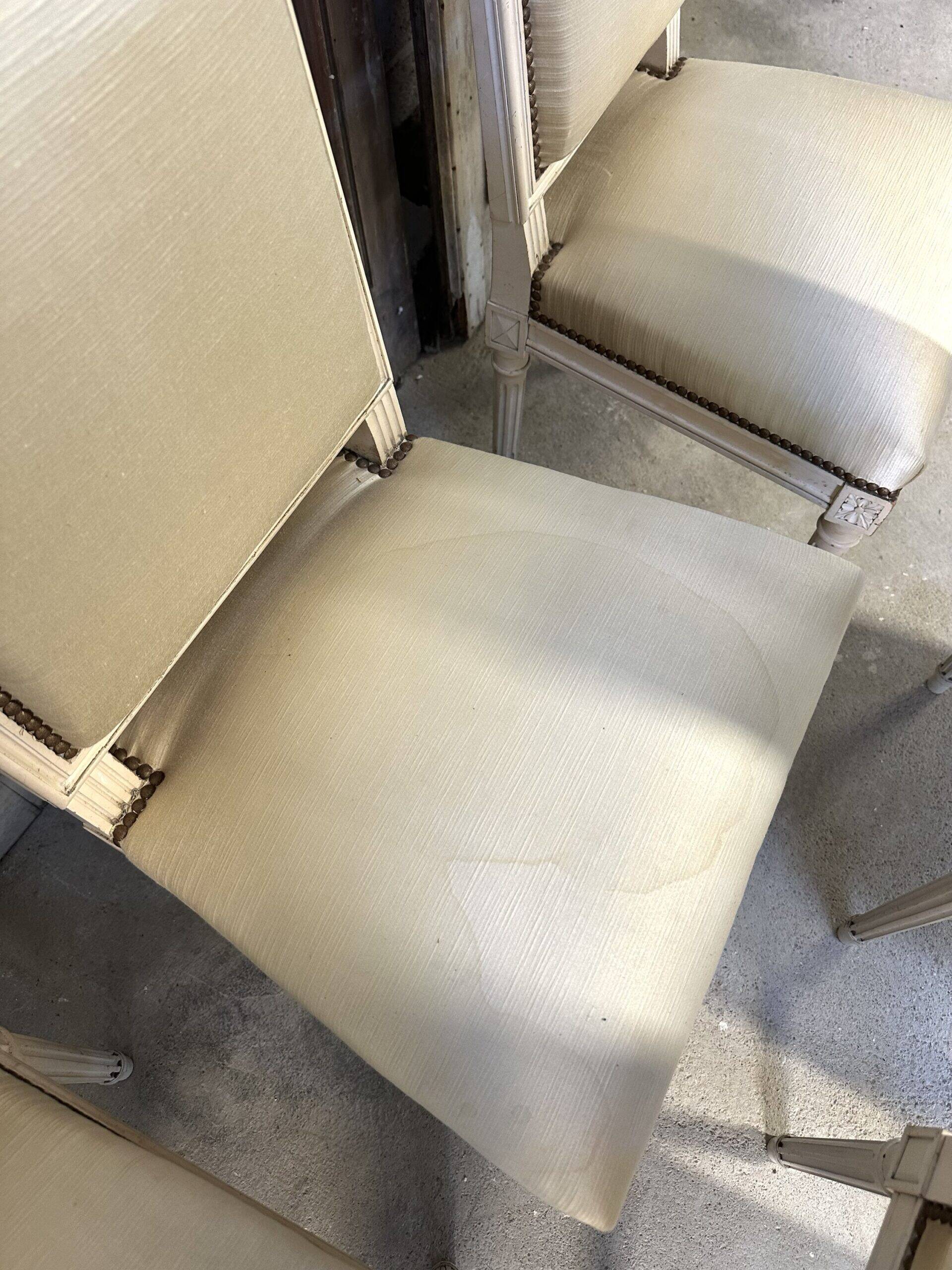 Set of 6 Louis XVI chairs circa 1960