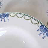 4 vintage soup plates from St Amand