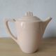 3 cups + Digoin Sarreguemines pink Art Deco jug